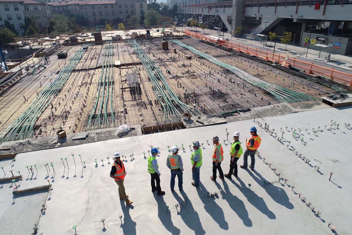 Avrio construction crew on a commercial build site in the Greater Toronto Area